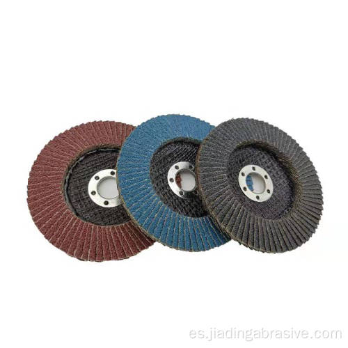 disco de aletas azul rueda de aletas abrasivas